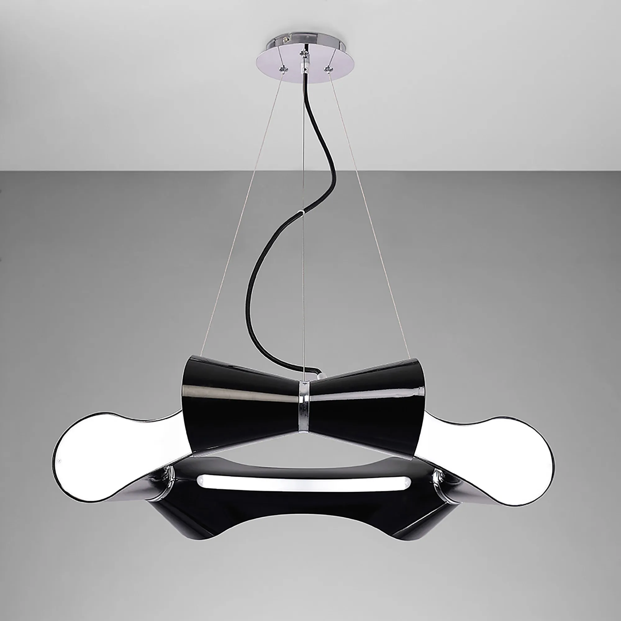Ora Gloss Black Ceiling Lights Mantra Multi Arm Fittings